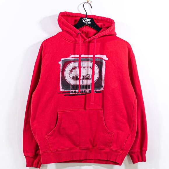 Ecko Unltd Rhino Logo Hoodie Sweatshirt Large Y2K Skater Hip Hop Streetwear - Picture 1 of 6
